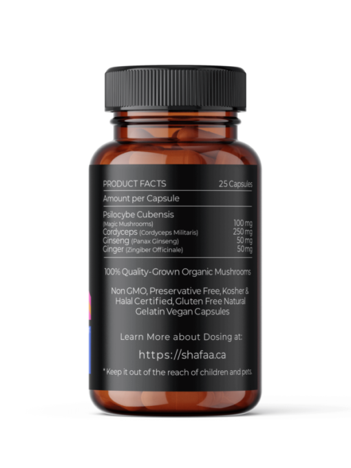 Shafaa Evolve Magic Mushroom Microdosing Energiemischung Kapseln
