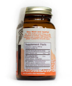 Stay Wyld Organics – Chaga Immunity Boost Pilzkapseln (Flasche mit 60 Stück)