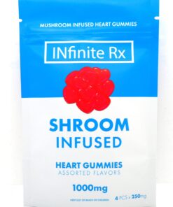 Essbare Herzgummis mit Pilzen von INfinite Rx (1000 mg)